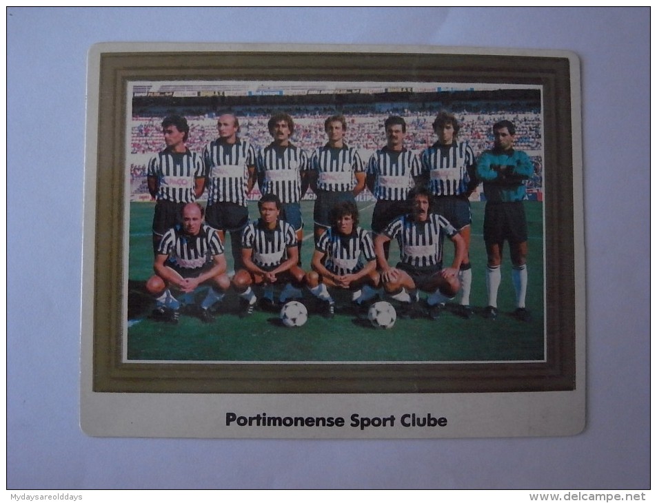 1 CHROMO CROMO PICTURE CARD - SOCCER FUTEBOL !!! PORTUGAL PORTIMONENSE (2 SCANS) - Sport