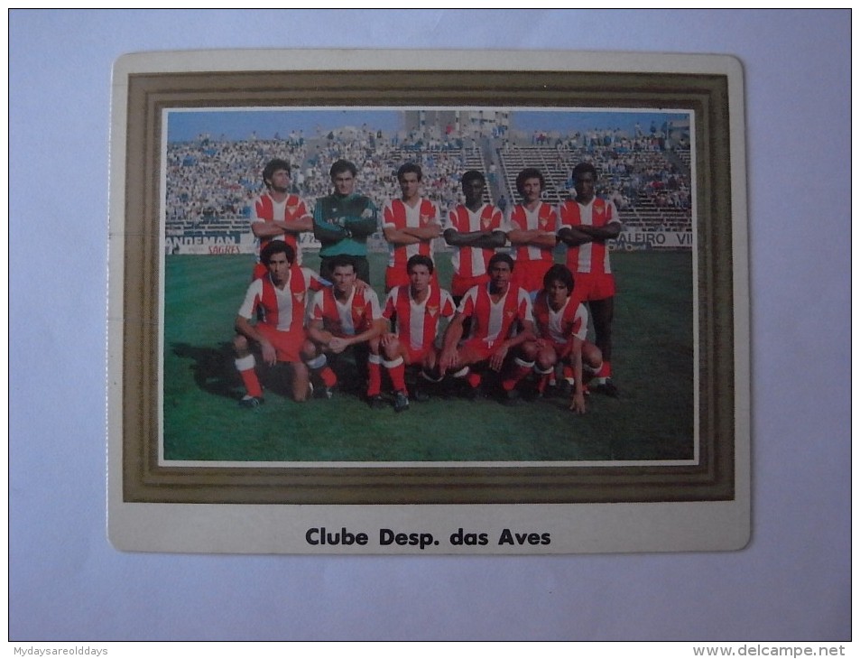 1 CHROMO CROMO PICTURE CARD - SOCCER FUTEBOL !!! PORTUGAL DESPORTIVO AVES (2 SCANS) - Sport