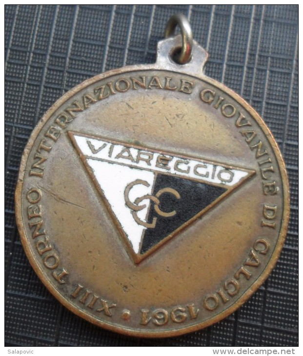 MEDAL FOOTBALL XIII TORNEO INTERNAZIONALE GIOVANILE DI CALCIO 1961 VIAREGGIO - Altri & Non Classificati