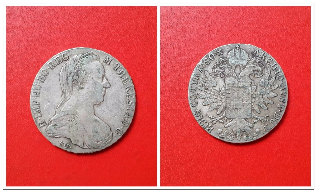 Austria     Thaler  Plata   Mª  Teresa 1780     28.25g - Austria