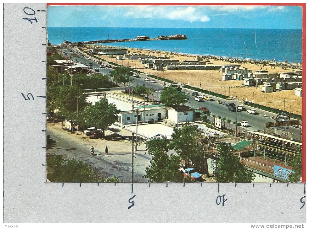 CARTOLINA VG ITALIA - RIMINI - Spiaggia E Molo - 10 X 15 - ANNULLO 1972 - Rimini