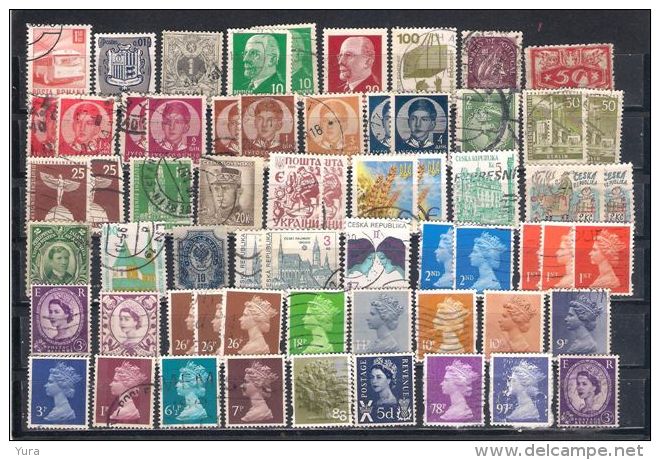 Lot 150 World 8 Scans  394 Different Mainly Small Size - Mezclas (max 999 Sellos)