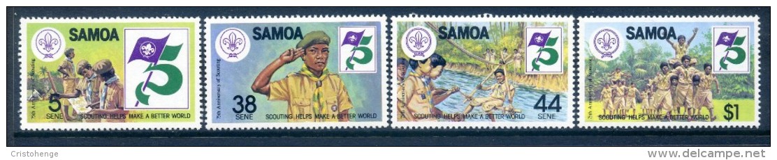 Samoa 1982 75th Anniversary Of Boy Scouts Movement Set MNH - Samoa