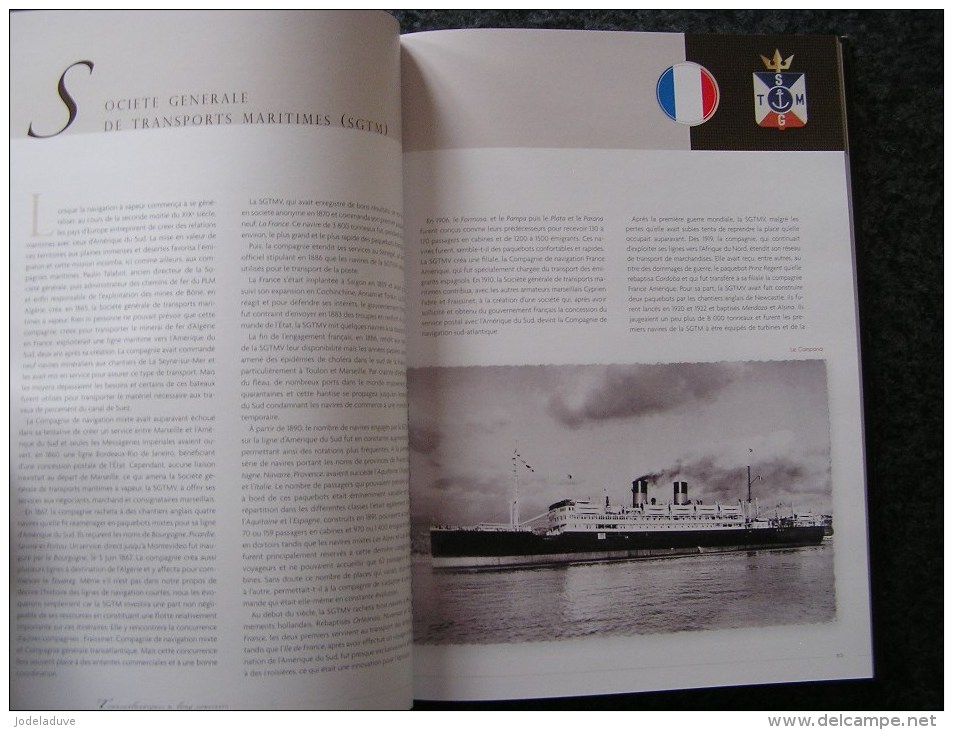 TRANSATLANTIQUES ET LONG COURRIERS Paquebots Marine Paquebot Compagnie Maritime Navigation France Angleterre Cunard