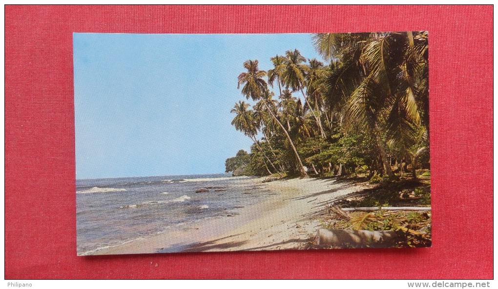 > Costa Rica - Beach Of Uvita Island  Back Side Left Border Paper Loss Ref 2024 - Costa Rica