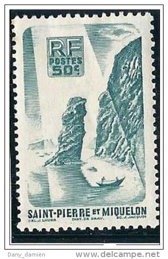 SAINT PIERRE ET MIQUELON - YT 328 NEUF - ROC DE LANGLADE (1947) - Unused Stamps