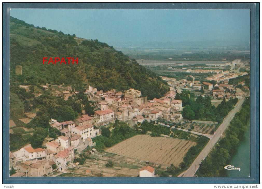 02-BEAUCHASTEL-vue Aérienne-"le Vieux Village"- Non écrite - 2 Scans - 10.5 X 15 - CIM COMBIER - Andere & Zonder Classificatie