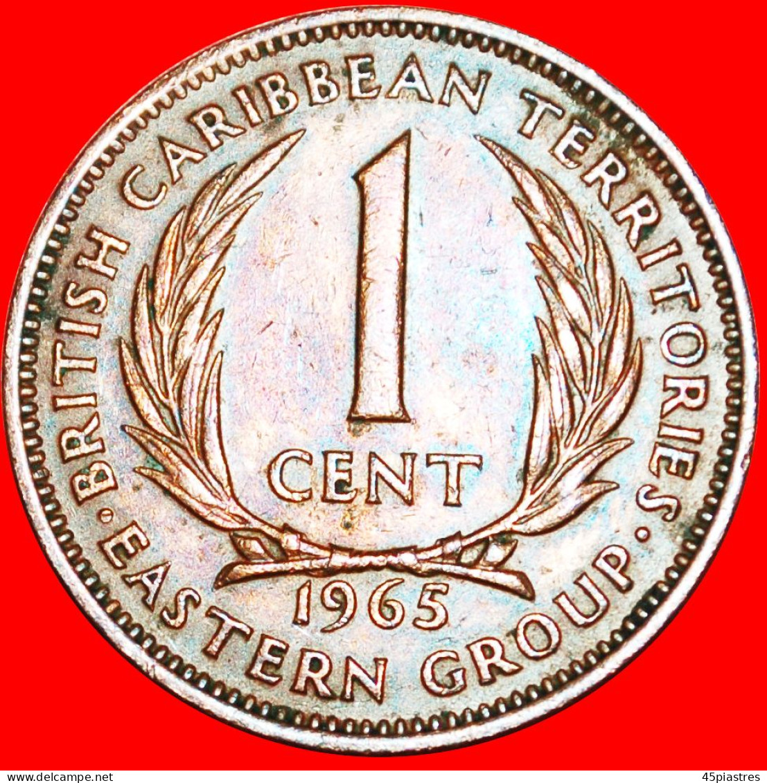 * CROWN (1955-1965): BRITISH CARIBBEAN TERRITORIES 1 CENT 1965! ELIZABETH II (1953-2022) LOW START  NO RESERVE! - Britse Caribische Gebieden