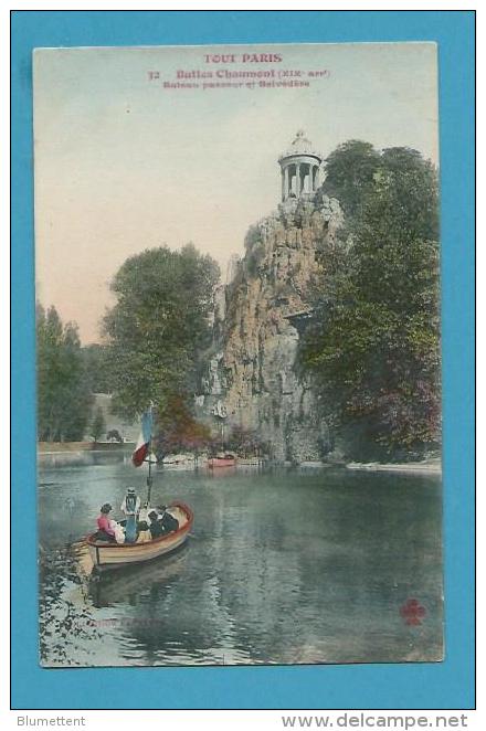 CPA 32 - TOUT PARIS Buttes Chaumont Bateau Passeur Et Belvédère (XIXème) - Arrondissement: 19