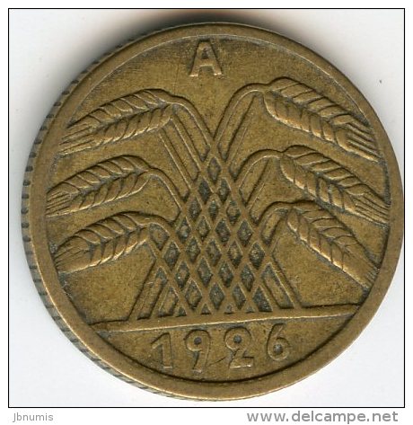 Allemagne Germany 5 Reichspfennig 1926 A J 316 KM 39 - 5 Rentenpfennig & 5 Reichspfennig