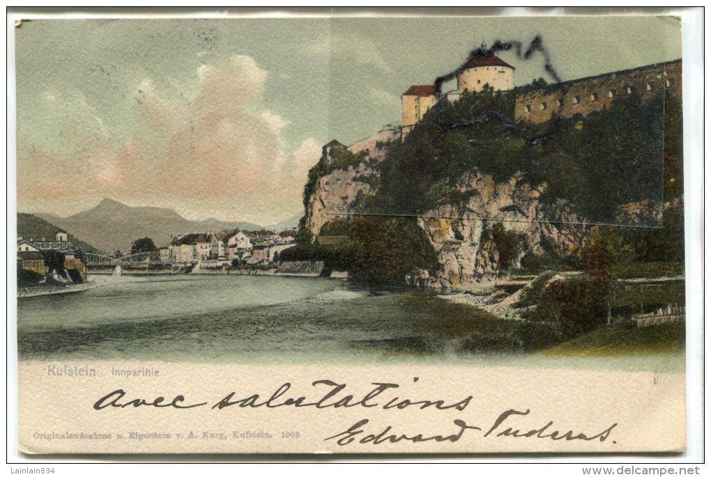 -  9657 - Kufstein Innparthie - Précurseur, écrite En 1903, Belles Couleurs, épaisse, BE, Timbres, Scans. - Kufstein