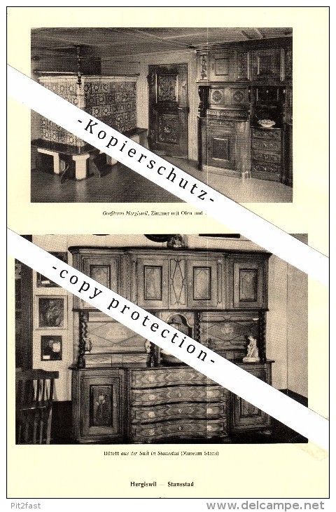 Photographien / Ansichten , 1937 , Hergiswil , Stansstad Und Ennerberg , Prospekt , Fotos , Architektur !!! - Hergiswil