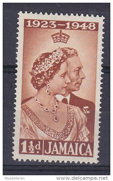 Jamaica 1962 Mi. 145    1½ D. Silver Jubilee Silberhochzeit King George VI. MNH** - Jamaica (...-1961)