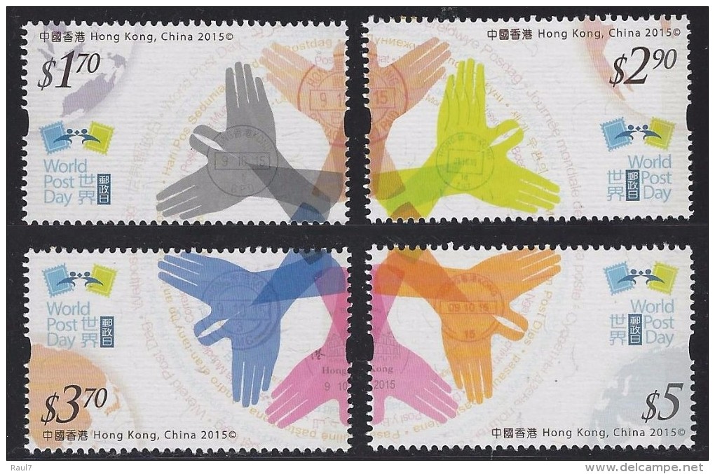 HONG KONG 2015 - Journée Mondial De La Poste  - 4 Val Neuf // Mnh - Unused Stamps