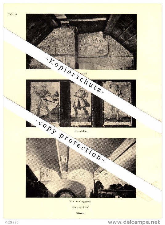 Photographien / Ansichten , 1937 , Sarnen , Haus Am Grund , Prospekt , Fotos , Architektur !!! - Sarnen