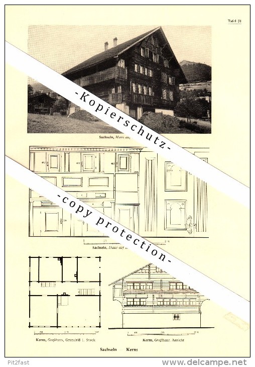 Photographien / Ansichten , 1937 , Wolfenschiessen , Sachseln Und Kerns , Höchhaus , Prospekt , Fotos , Architektur !!! - Wolfenschiessen