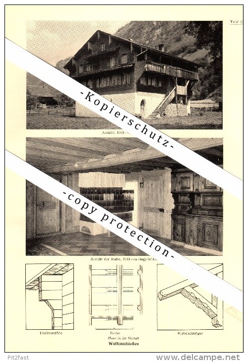 Photographien / Ansichten , 1937 , Wolfenschiessen Und Kerns , Speicher , Prospekt , Fotos , Architektur !!! - Kerns