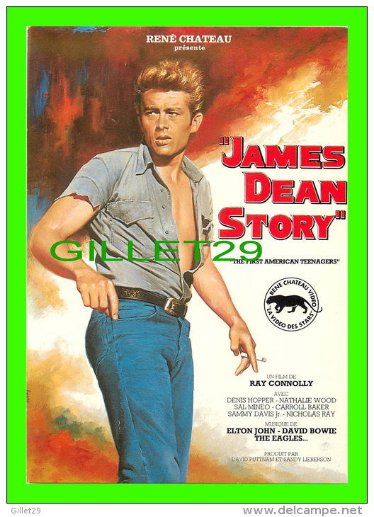 AFFICHES DE FILM "JAMES DEAN STORY" DE RAY CONNOLLY - RENÉ CHATEAU - No E 257, ÉDITIONS F. NUGERON - - Affiches Sur Carte