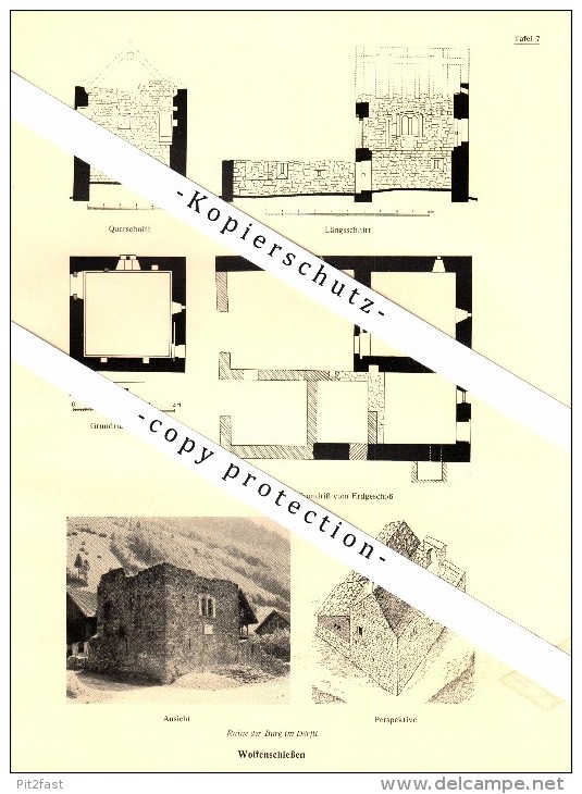 Photographien / Ansichten , 1937 , Wolfenschiessen Und Schwändi - Ramersberg , Sarnen  Prospekt , Fotos , Architektur !! - Wolfenschiessen