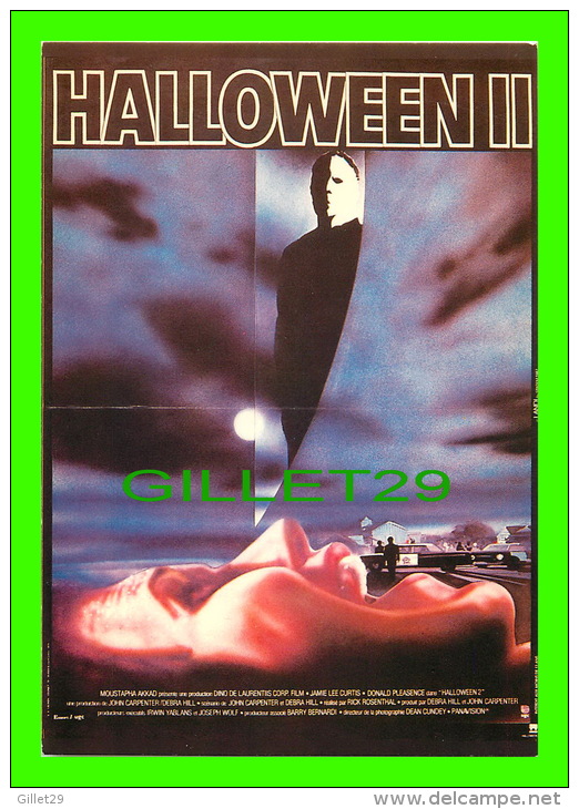 AFFICHES DE FILM "HALLOWEEN II"  DONALD PLEASANCE, RICK ROSENTHAL, LANDI - No E 208 ÉDITIONS F. NUGERON - - Affiches Sur Carte