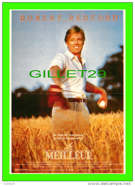 AFFICHES DE FILM "LE MEILLEUR"  ROBERT REDFORD - No E 192, ÉDITIONS F. NUGERON - - Affiches Sur Carte