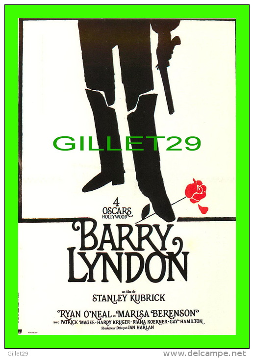 AFFICHES DE FILM "BARRY LINDON" RYAN O'NEAL, MARISA BERENSON - No E 173, ÉDITIONS F. NUGERON - - Affiches Sur Carte