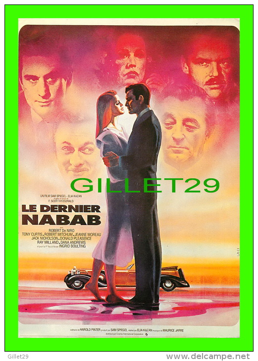 AFFICHES DE FILM "LE DERNIER NABAB"  ROBERT DE NIRO, TONY CURTIS, ROBERT MITCHUM - No E 153, ÉDITIONS F. NUGERON - - Affiches Sur Carte