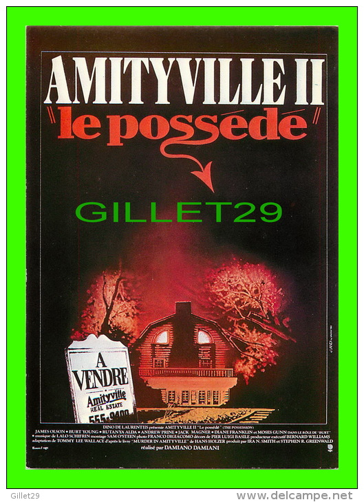 AFFICHES DE FILM "AMITYVILLE II" "LE POSSÉDÉ" - No E 145, ÉDITIONS F. NUGERON - - Affiches Sur Carte