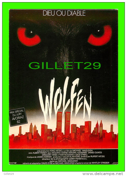 AFFICHES DE FILM "WOLFEN" ALBERT FINNEY, DIANE VENORA - No E 136, ÉDITIONS F. NUGERON - - Affiches Sur Carte