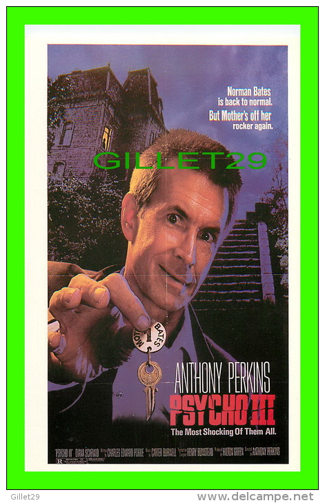 AFFICHES DE FILM "PSYCHO III" ANTHONY PERKINS - No E 406, ÉDITIONS F. NUGERON - - Affiches Sur Carte