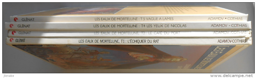 EAUX DE MORTELUNE ( LES ) Lot Des Tomes 1 2 4 Et 5 EO Par ADAMOV - Lots De Plusieurs BD