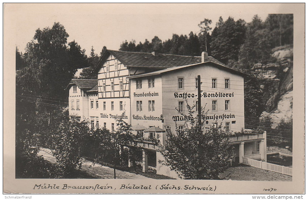 Foto Abzug AK Mühle Gasthof Brausenstein Sächsische Schweiz Bei Rosenthal Bielatal Reichstein Hermsdorf Raum Königstein - Rosenthal-Bielatal