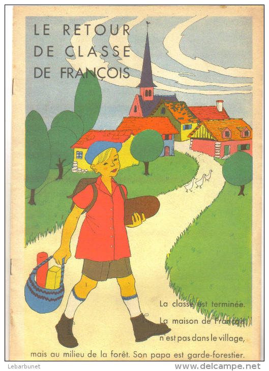 Livre Ancien D"enfant "le Retour De Classe De François "' - Autres & Non Classés