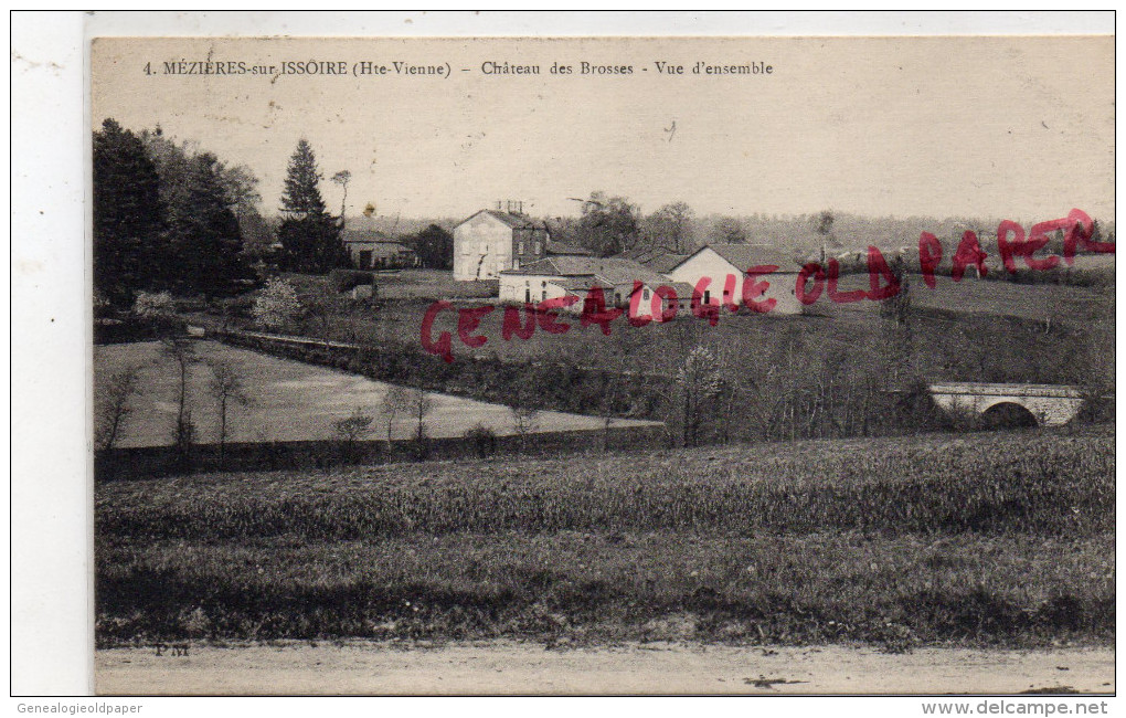 87 - MEZIERES SUR ISSOIRE - CHATEAU DE BROSSES  VUE D' ENSEMBLE - Meziere Sur Issoire