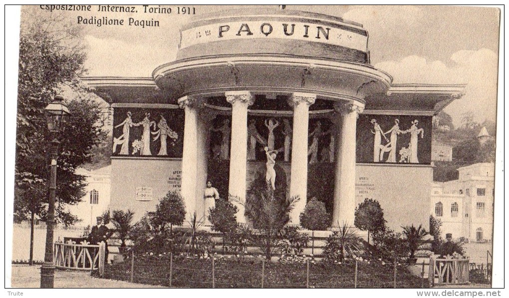 ESPOSIZIONE INTERNAZ TORINO (TURIN) 1911 PADIGLIONA PAQUIN - Expositions