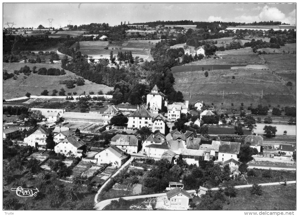 CONTAMINE-SUR-ARVE VUE AERIENNE AU FOND LA COLONIE "LA JONQUILLE" - Contamine-sur-Arve