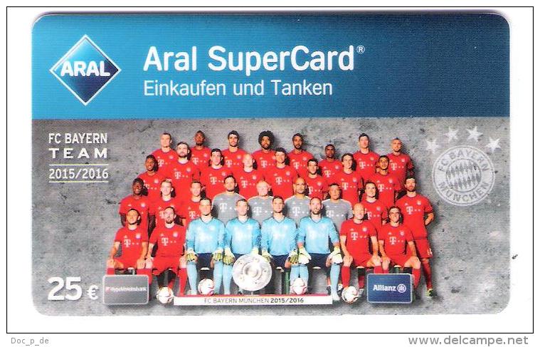 Germany - Aral - Carte Cadeau - Carta Regalo - Bayern München Fussball - Football - Mannschaft - Team 2015 / 2016 - Rar - Gift Cards