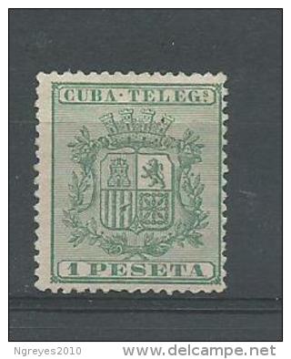 150024135  CUBA  ESP.  EDIFIL  TELEGRAFOS  Nº   32 - Cuba (1874-1898)