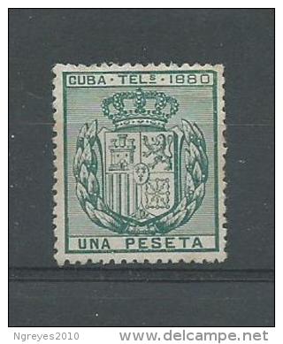 150024139  CUBA  ESP.  EDIFIL  TELEGRAFOS  Nº   49  */MH - Cuba (1874-1898)