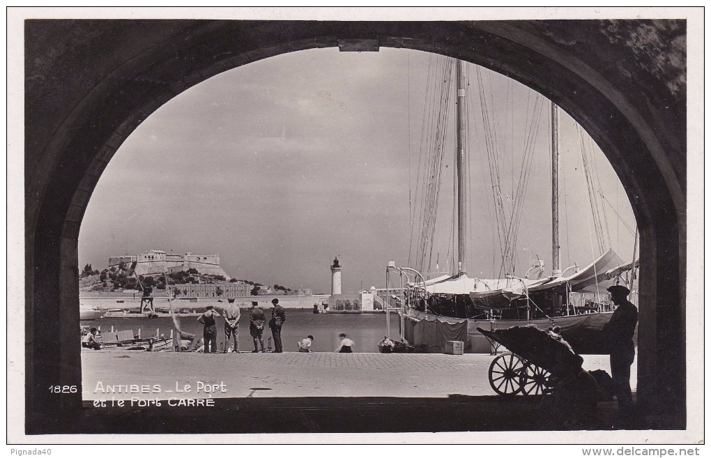 Cp , 06 , ANTIBES , Le Port Et Le Fort Carré - Autres & Non Classés