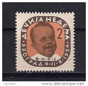 Yugoslavia 1954. Children Week,MNH - Neufs