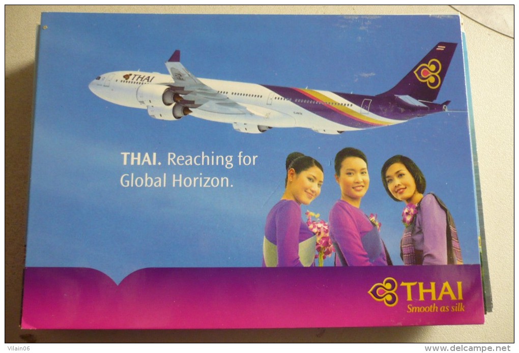 AIRLINES ISSUE / CARTE COMPAGNIE         THAI      AIRBUS A 340 - 1946-....: Modern Era