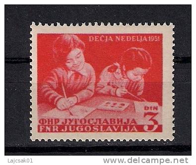 Yugoslavia 1951. Children `s Week Mi.643 MNH - Unused Stamps