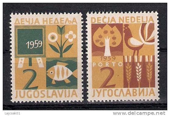 Yugoslavia 1959. Children`s Week PORTO  MNH - Nuevos