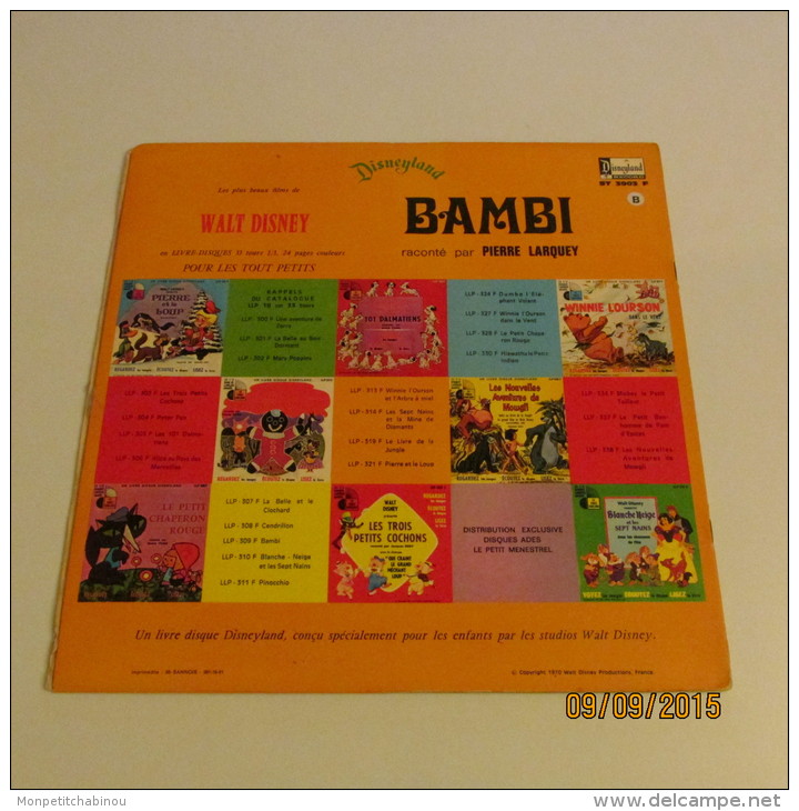 33T WALT DISNEY : BAMBI - Kinderlieder