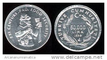 TURQUIA/TURKIYE   50.000 LIRAS 1.999 AL-SC/UNC Km#1103  F.A.O.      T-DL-2114 - Turquie