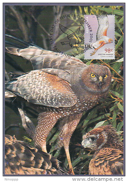 Australia 2015 Spott Harrier Bird Maximum Card Posted To Italy - Maximum Cards