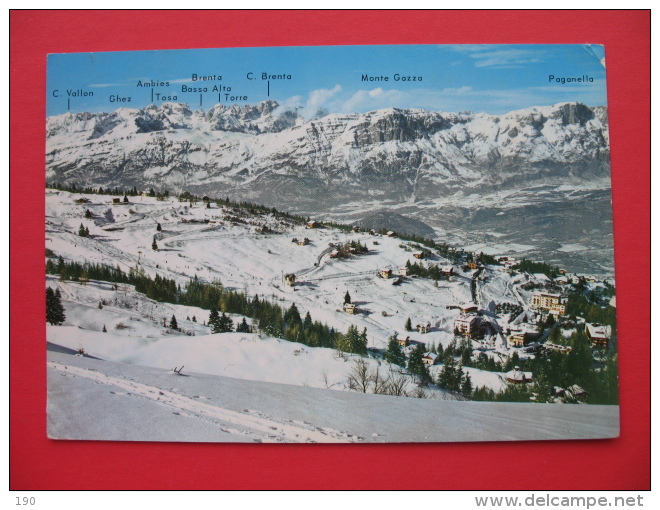 MONTE BONDONE Veduta Invernale Di VANEZE - Trento