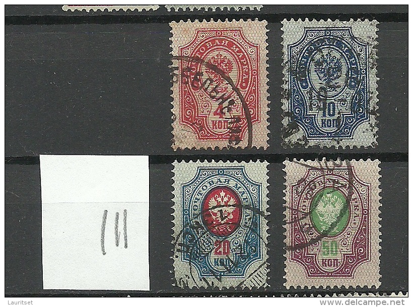 RUSSLAND RUSSIA 1904 Michel 40 - 43 Y O - Used Stamps