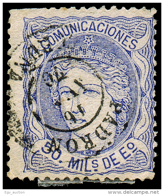 CORUÑA - EDI O 107 - MAT. FECH. TII \"PADRON\ - Used Stamps